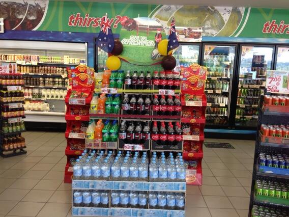 Cornubia2202's tweet photo. Footy Fever begins at Cornubia Petrol With a touch of April promotion Allens bags http://t.co/8sFR87EbCk