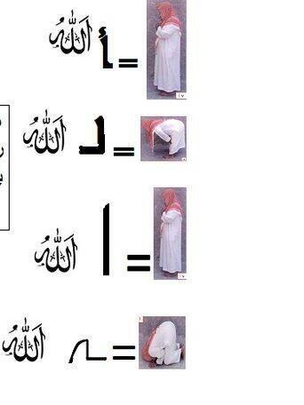 ManusiaPutih6's tweet photo. Tahukah anda? Kita sebenarnya membentuk kalimah Allah ketika solat. Subhanallah :') http://t.co/srOufWiwdm