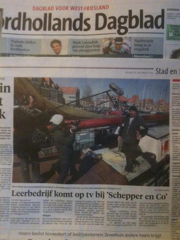 LWBOHoorn's tweet photo. Marcel Mook wordt gefilmd voor #Schepperenco #NCRV bij #LWBO #Hoorn. Vandaag in #NHD http://t.co/DTTo5hlohw http://t.co/9iHRAh5KK8
