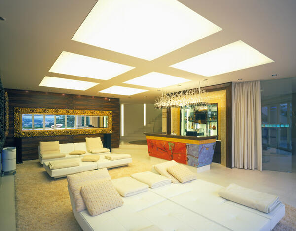 dulurm's LUMEO - stretched-fabric 'illuminated surface' luminaires... with removable dual-layer diffusers.