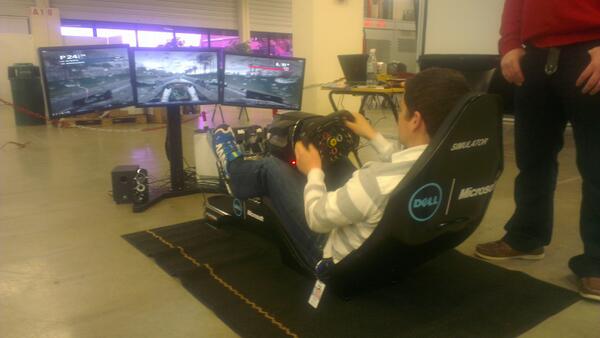 CoderdojoLim's tweet image. @TGenerationGame Look what #dell have setup for the event. #mycaterhamf1