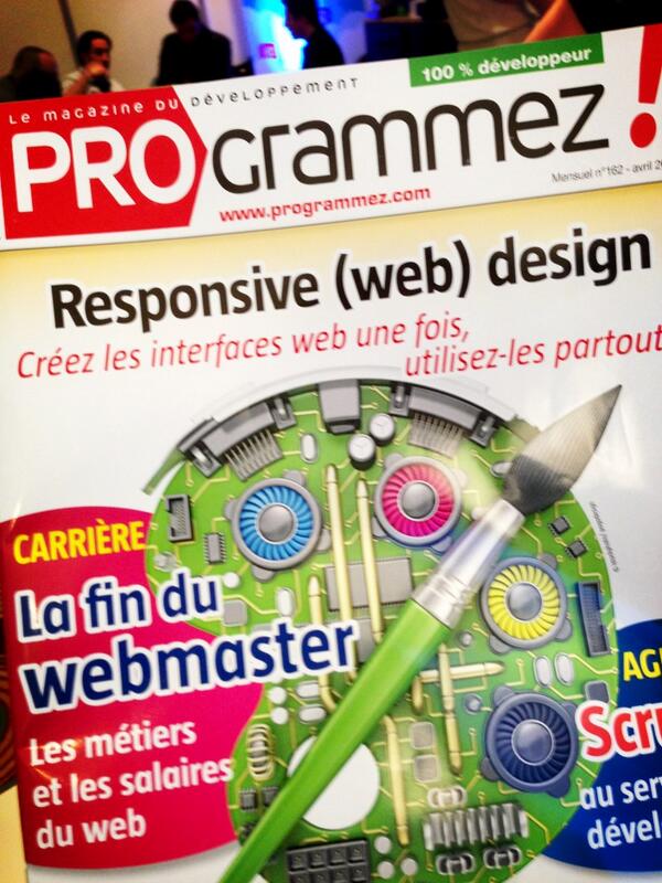 sliard's tweet image. Le nouveau #programmez en avant première à #DevoxxFR