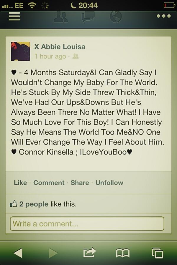 abbiedefraine6's tweet photo. MyBabyXxxx. http://t.co/sB0wdWGMGe