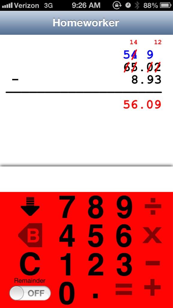 Homeworker_app's tweet image. #90sBabysShouldRemember to get the show your work calculator, Homeworker here: itunes.apple.com/us/app/homewor…