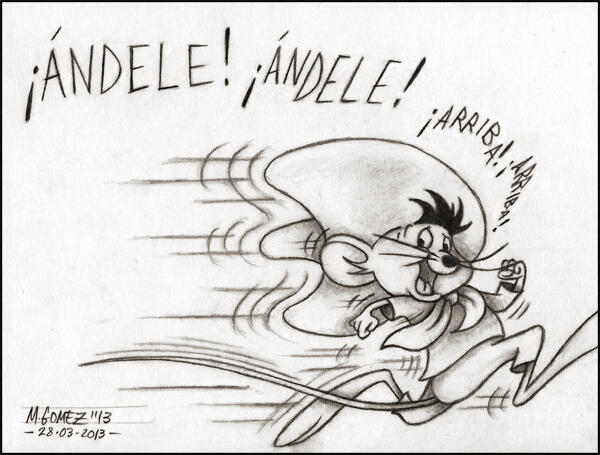 How to Draw Speedy Gonzales