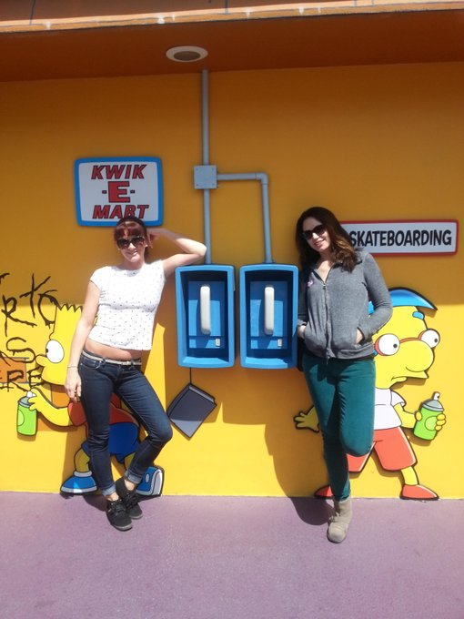 Got caught loitering at the Kwik-E-Mart with @SarahShevon :-) http://t.co/ApOI3O1hPI<a class="tags" href="/tag/sarahshevon">@sarahshevon</a><a href="/tag/bts"class="tags"><span>#bts</span></a><a href="/tag/titties"class="tags"><span>#titties</span></a>