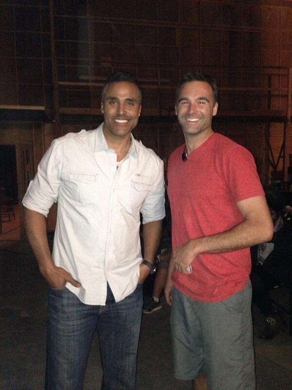 RickFox's tweet image. #Heels class of 91 and 98
Lamenting our exit from March Madness on the set of #TimeAngels #NTSF-SD-SUV