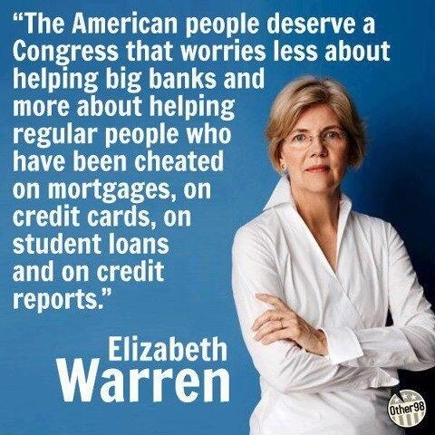 Sen. Elizabeth Warren: You go girl!