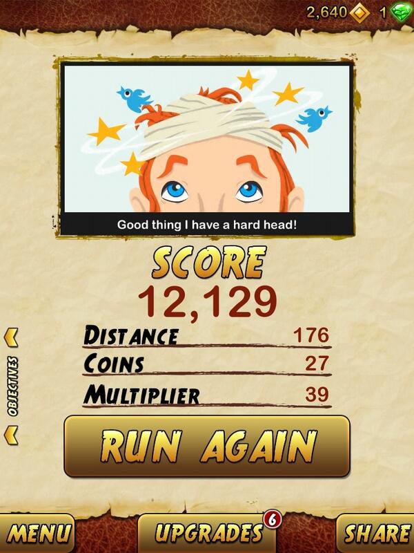 caseyjaybubbah's tweet photo. I got 12129 points while escaping from a Giant Demon Monkey in Temple Run 2. Beat that! http://t.co/rEM0HlkS3r http://t.co/O9BcMvydwr