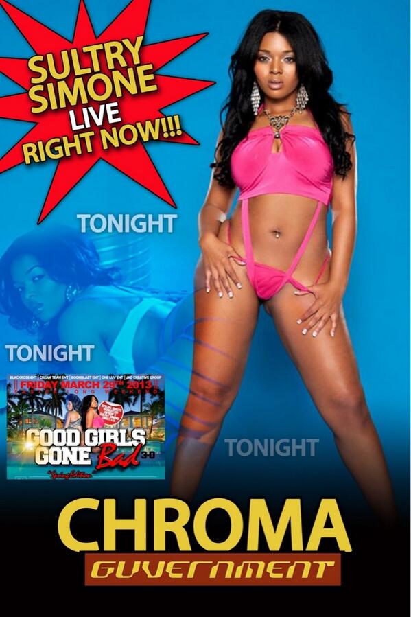 BBEpromo's tweet photo. #GoodGirlsGoneBad tonight @ Guvernment inside Chroma feat #Sweetlealea &amp; #SultrySimone @ThaOne1980 http://t.co/jhYOUPfA5o