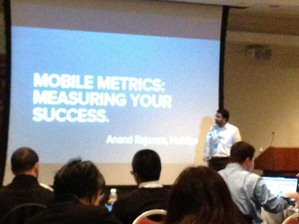 drumming's tweet image. .@anandrajaram from @hubspot teaching us about #mobilemetrics #btheg