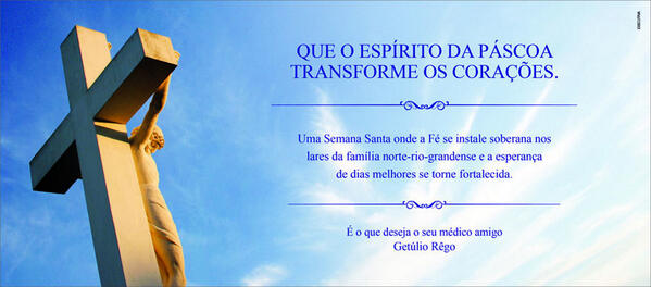 DepGetulioRego's tweet photo. [A] Mensagem de Páscoa do Deputado Getúlio Rêgo. http://t.co/Cdnl7rBn8R