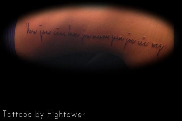 HightowerArt's tweet image. #sidescript #sidetattoo #tattoo #tattoos #script #littletattoo