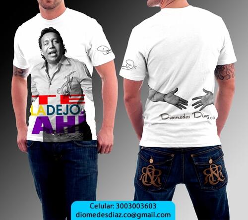 camisetas estampadas de diomedes diaz