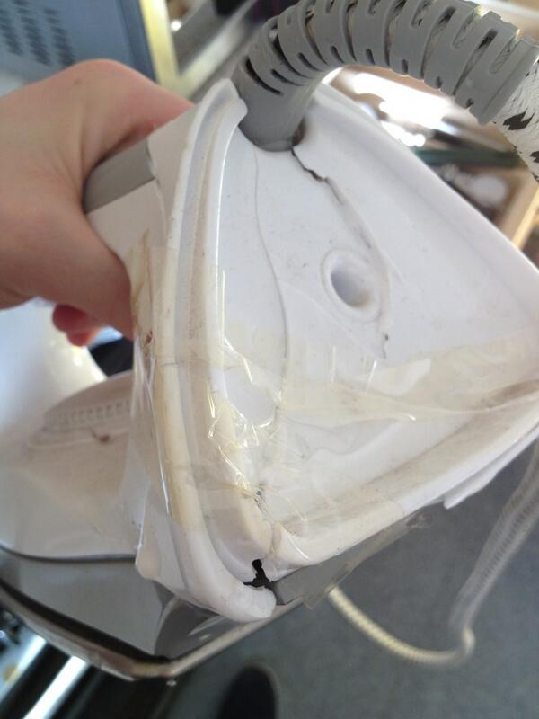 ___JamieT's tweet image. Fixed my mams iron #selotape #bitdrunk