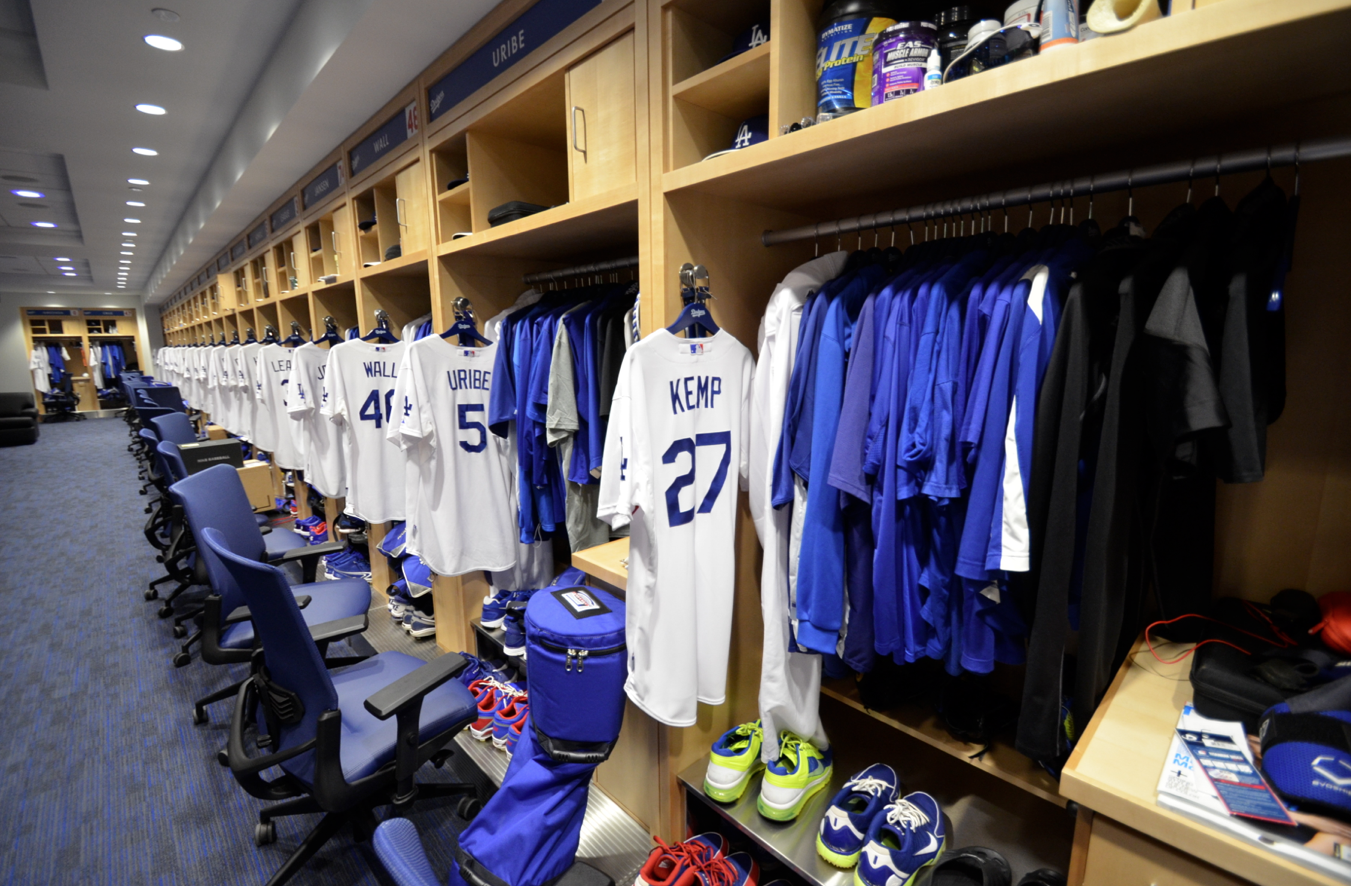 Los Angeles Dodgers on X: Reverse angle of the new #Dodgers clubhouse:   / X