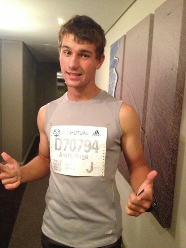 On the way to show the two oceans marathon who is the boss!!  #all in a day's work