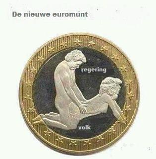 Ter gelegenheid van hoe de regering ons behandeld een nieuwe euromunt!!! #regering #pvda #cda #vvd