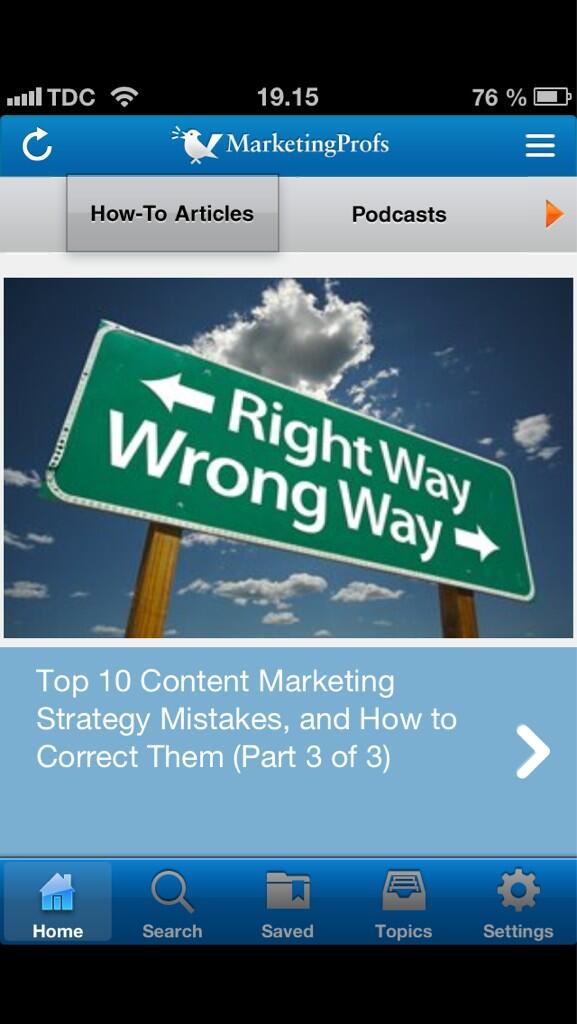 JesperOutzen's tweet image. I just downloaded the great app from @MarketingProfs #contentrules