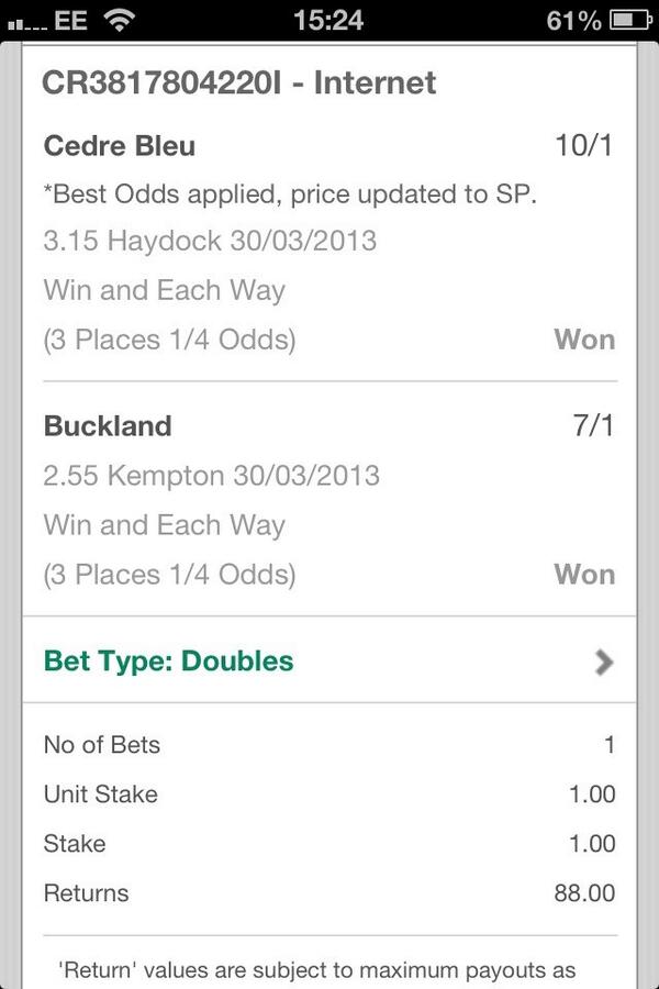 stuartgilmouur's tweet image. @footballacca horsing it the day #bookiebashed