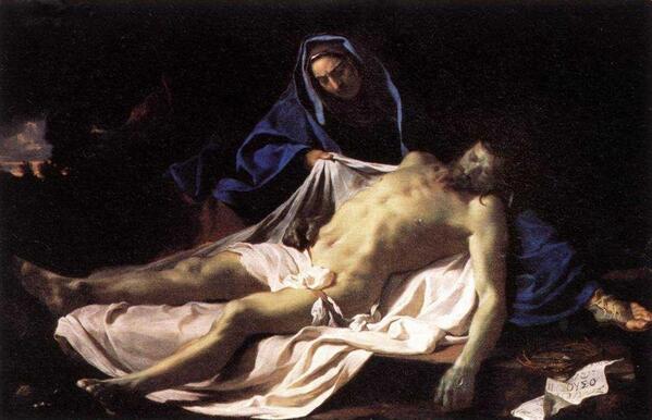 wtfarthistory's tweet image. Pietà by Charles Le Brun @MuseeLouvre #AlmostEaster