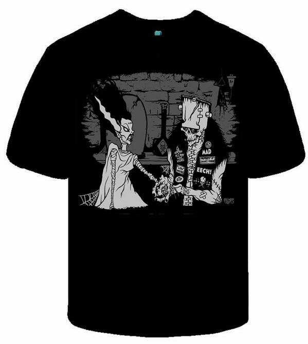 toxictoonspigor's tweet photo. ONLY 2 DAYS LEFT TO BUY my NEW BRIDE OF FRANKEEEKSTEIN Shirts  get one here http://t.co/xc3vEDrl5V http://t.co/SyXVx05oKK