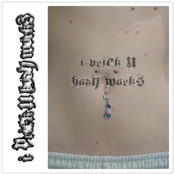 Twitter / ipricku: Healed implant above the navel ...