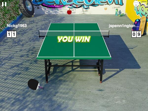 floatstore's tweet image. Recommend! Virtual Table Tennis 3, support real-time multiplayer. iPad download: bit.ly/l8PIpn