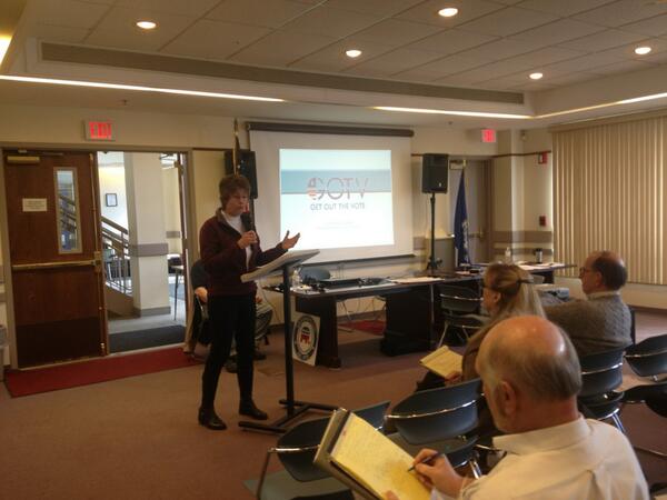 (continued) and last but not least, Rep. Marilyn Giuliano gave tips on #GOTV