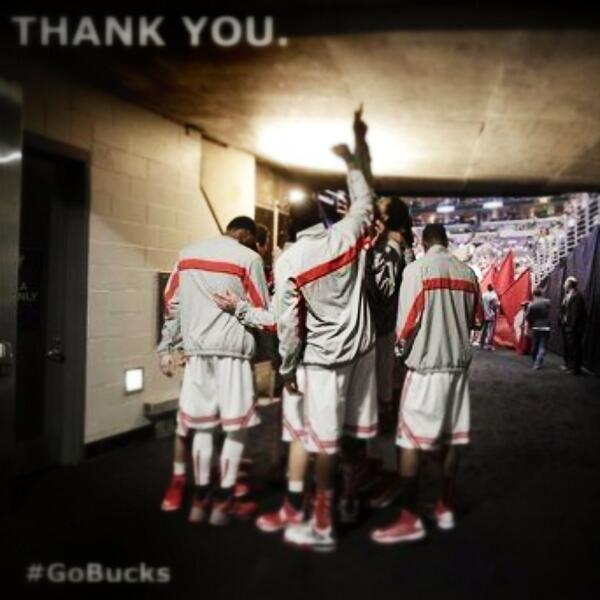 Brutus_Buckeye's tweet image. What a fun run, fellas! 
Thanks for the thrills! 
#GoBucks @OhioStateHoops