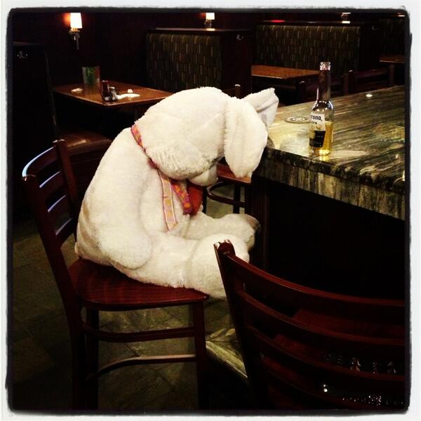 bigfatlife's tweet photo. Happy Easter! Dammit Easter bunny keep it classy. http://t.co/Tupy1aznAc