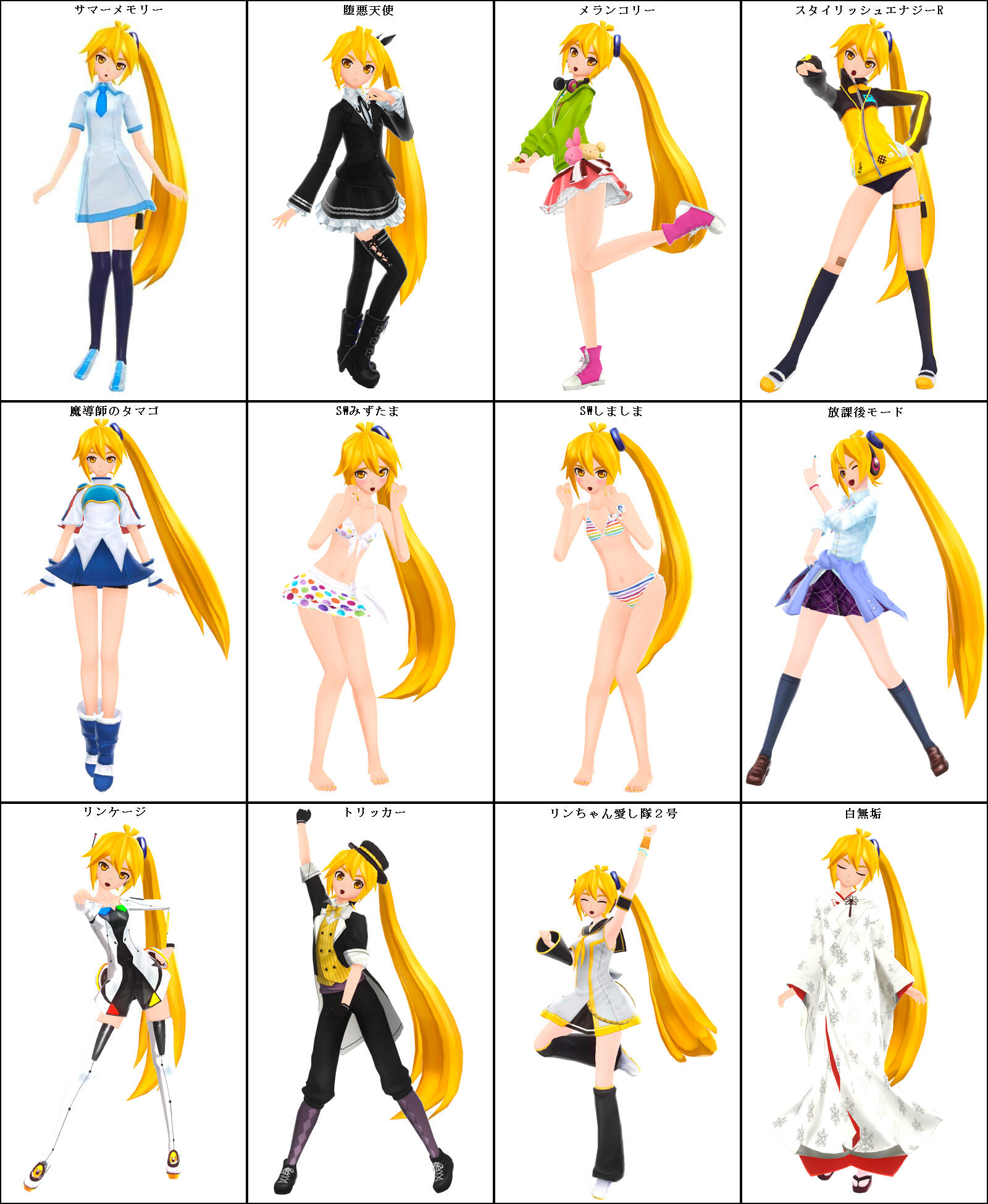 亞北ネル Op Twitter 亞北ネル 裏モジュール一覧 続 Http T Co M0kqzdtrds