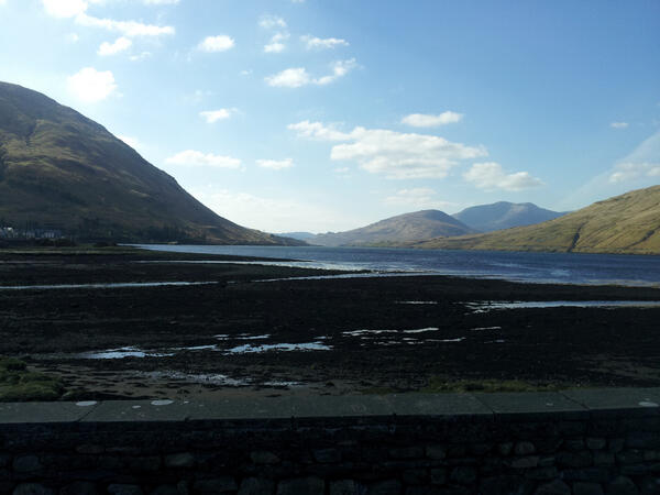 A cold but sunny Killary Harbour, Ireland's only fjord.