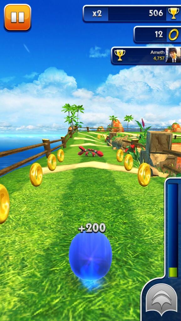 appreview_tw's tweet image. 722 #Sonic_Dash *75 us ; 소닉시리즈의 무료로 풀린 게임. Brave Run과 비슷한데 입체감이 더 살아 있고 굴러서 장애물을 부수는 등 재밌는 요소가 있다.