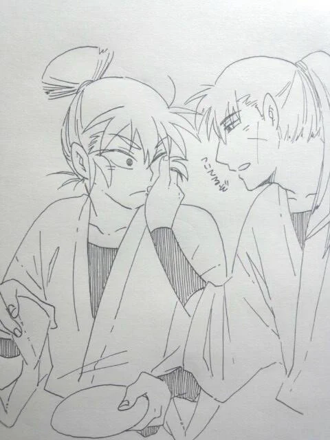 長食満見てみたいって言われたから落書きしてみたんだけど 下書き適当すぎたな… 