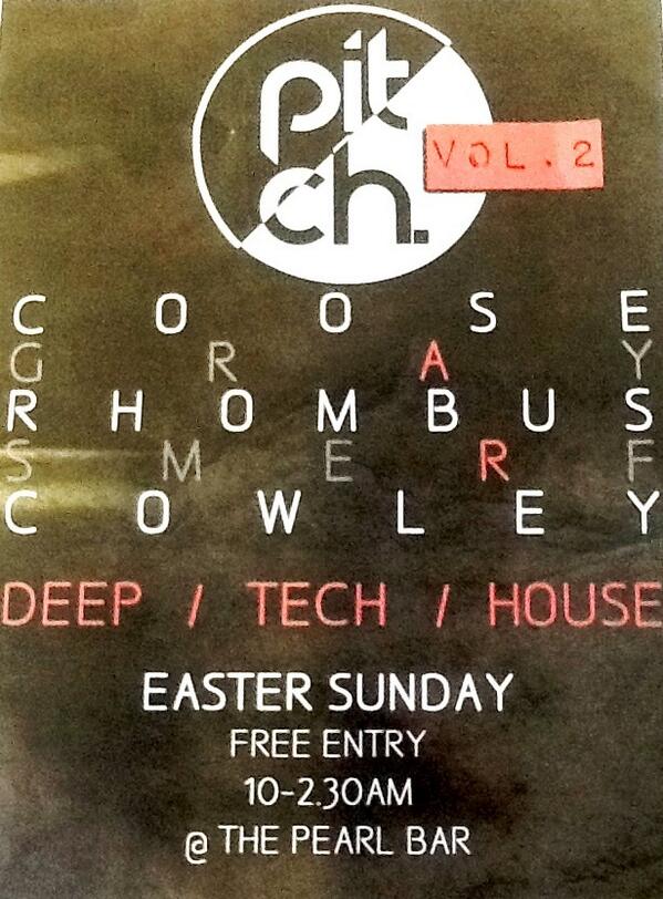 PearlBarPool's tweet photo. EASTER SUNDAY 
PITCH VOL.2
FREE ENTRY
GREAT DEALS http://t.co/0TlUck5Akk