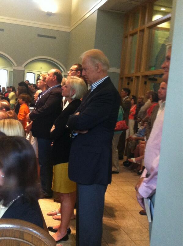 J_Stoltz's tweet image. At church with Vice President Biden #Romney2012