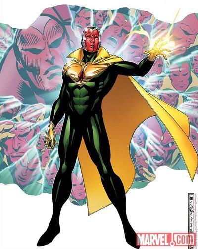 Marvel's tweet image. Today's #MarvelCharacteroftheDay is #Vision: bit.ly/Tt78Q8, in #AgeofUltron #4: bit.ly/10lbgoS!
