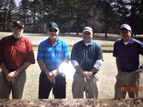 cbbrickell's tweet image. March Madness on the golf course