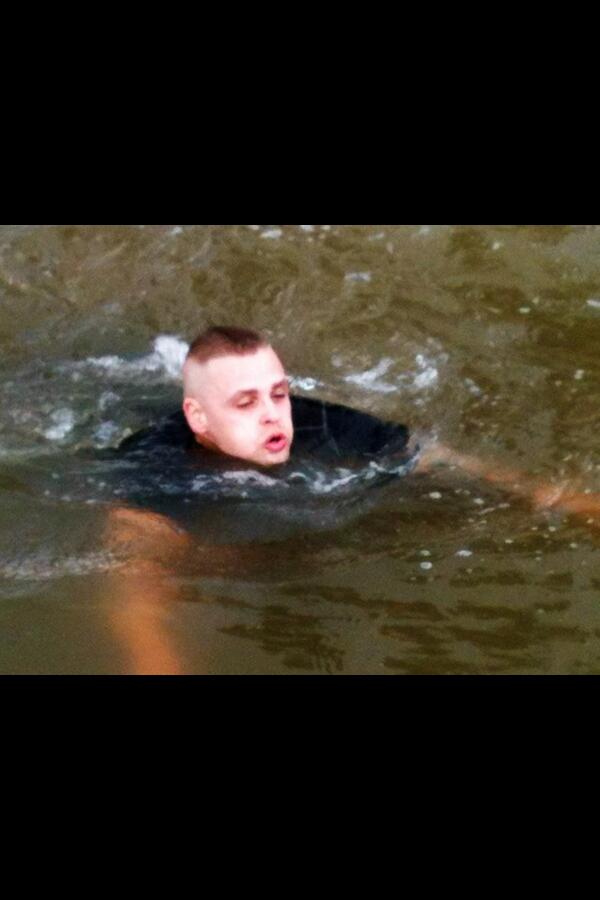 Even tho first team skipper Lewy nearly drowned