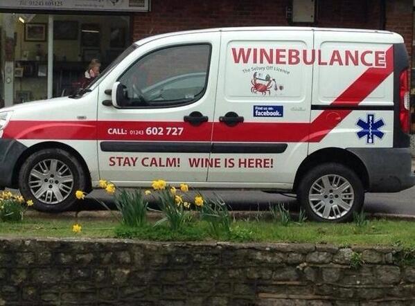 dmarieinc's tweet image. Keep calm and call the winebulance! #dmarie