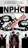NPHCatSU's tweet photo. NPHC DJANGO UNCHAINED STUDENT DEBATE The first auditions will be today @ 6 pm in the Jabberwocky in Schine http://t.co/iElEdsMgKM