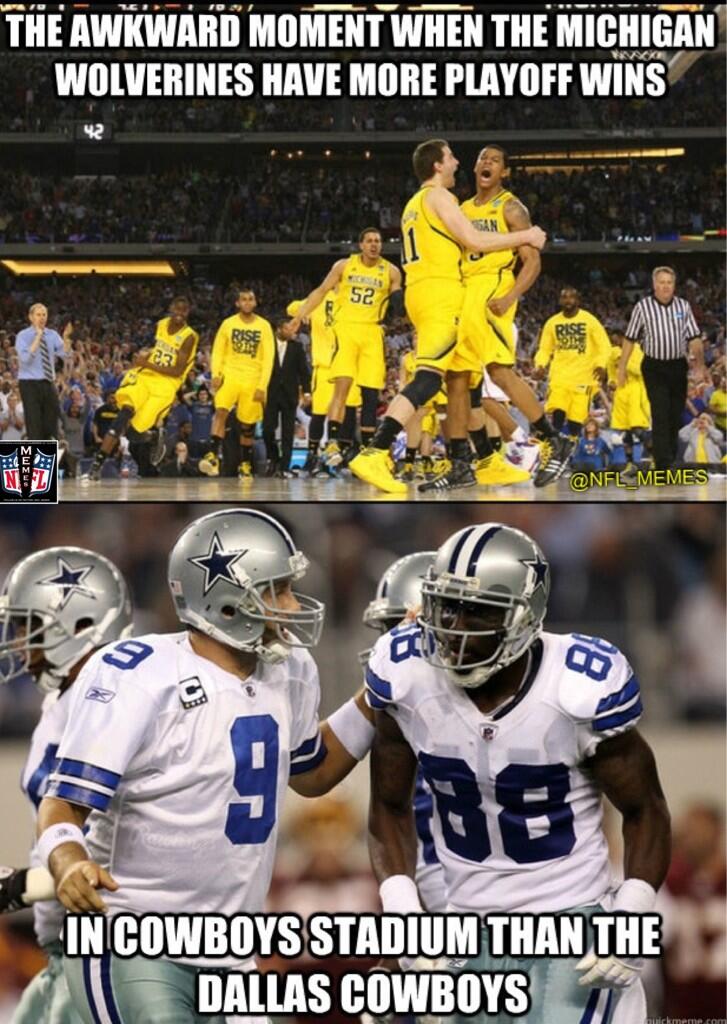 NFL Memes on Twitter: &quot;Michigan &gt; Dallas Cowboys! http://t.co/zdbpoewMni&quot;
