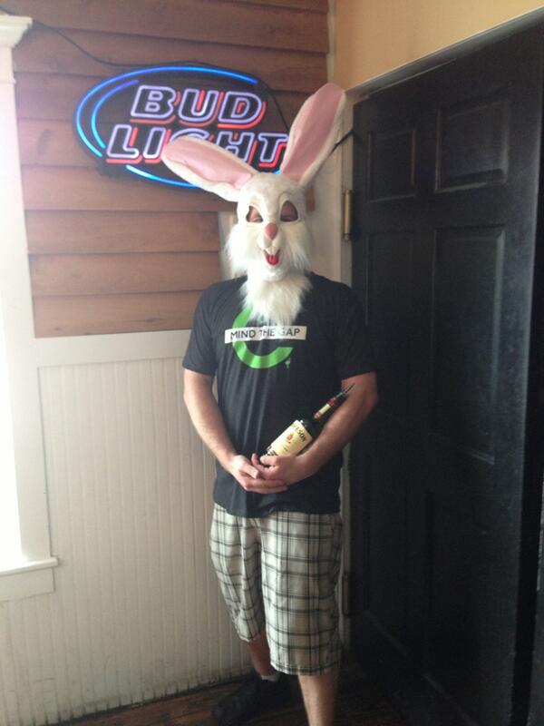 OBX_Chivers's tweet photo. Mind the gap shirt shows up...why not have fun with it easter style #kcco #ChiveOn #ChiveNation #EasterBunny #Easter http://t.co/wL1Pm1y5Ho
