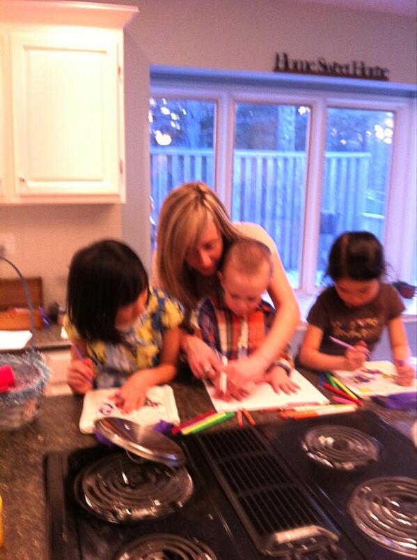 Mikechaisson's tweet image. Easter colouring party!