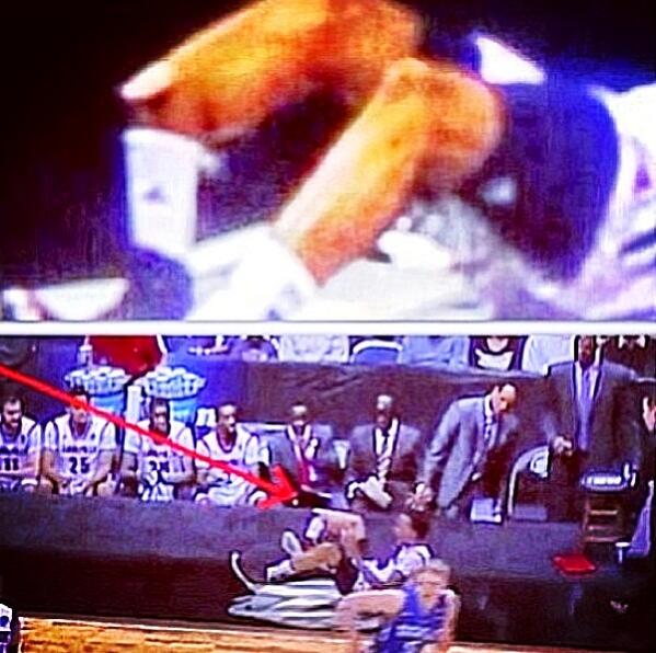 JimmyKav44's tweet image. For those who missed the Kevin Ware injury... #warning #ImSorryInAdvance #PrayersForWare #NotEasyToSee