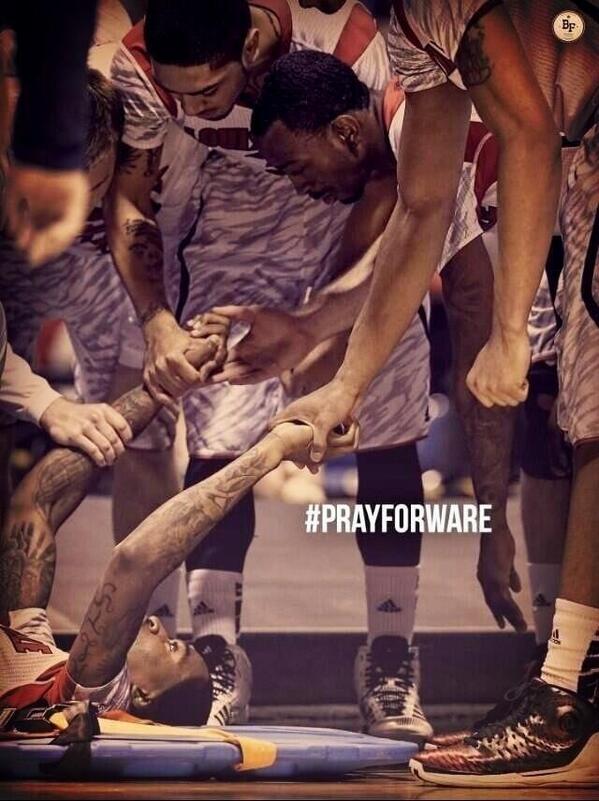 meeeeeeeeeels's tweet image. Brotherhood. #Louisville #PrayersforWare #PrayforWare