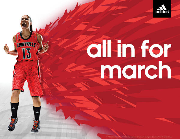 adidasHoops's tweet photo. S/O to @UofLWBB for coming up big down the stretch and getting the win #CardsForever #L1C4 #allin4March http://t.co/a80CdIhgMt