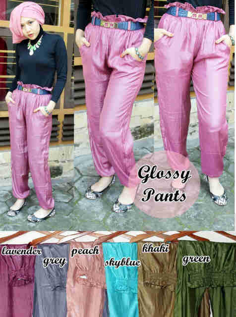arinahijabstore's tweet photo. Glossy pants. Bahan katun agak mengkilat. Harga 95.000 http://t.co/AUHc4nExRs
