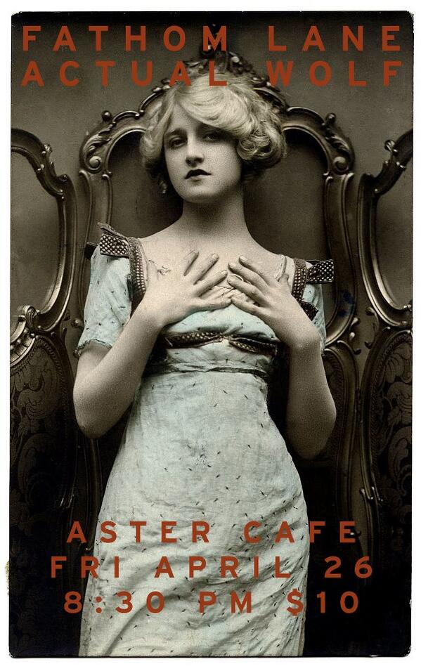 Michael Ferrier (@maikoferrier612) on Twitter photo Next Fathom Lane show is April 26 at the <a href="/astercafe/">aster cafe</a>. Full band with <a href="/ActualWolf/">Actual Wolf</a>. It will be very pleasing. Next Fathom Lane show is April 26 at the <a href="/astercafe/">aster cafe</a>. Full band with <a href="/ActualWolf/">Actual Wolf</a>. It will be very pleasing.